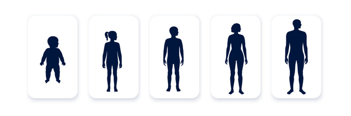 Human silhouettes poster