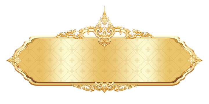 Gold border vintage