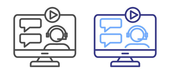 Online Course icon color