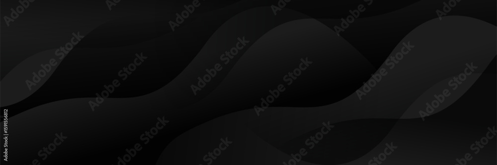 Wall mural abstract dark background featuring a soft black gradient and geometric shapes.
