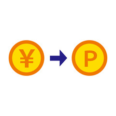 Converting yen currency into reward points