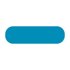Flat Blue Minus Sign Icon Illustration