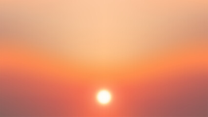 sunset sky background with vibrant orange and pink gradient glowing sun calm nature serene atmosphere warm evening landscape outdoors peaceful light scene summer dusk clouds