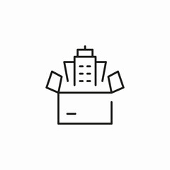 building moving service icon sign vector