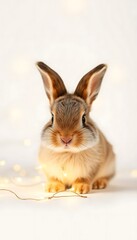 Cute Bunny Rabbit White Background