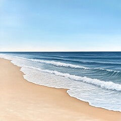Gentle wind brushing ocean surface with foam details high resolution picture