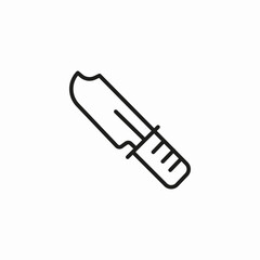 outdoor utility knife icon sign vector