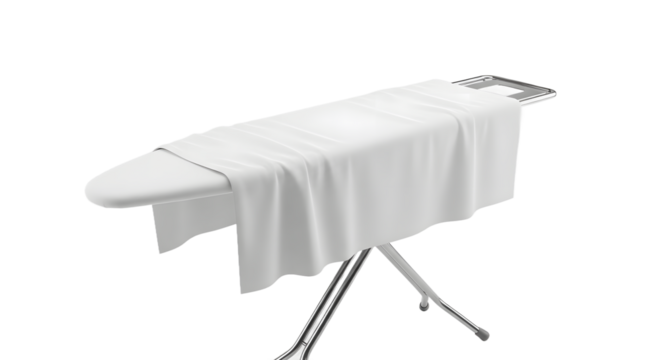 Medical Examination Ironing Board with White Cloth Cover for Healthcare and Clinic Settings