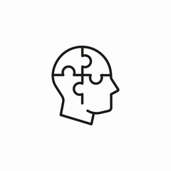 problem solving mind icon sign vector