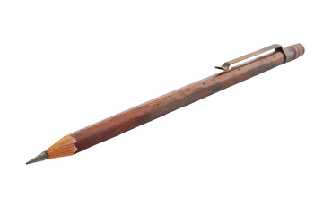 Vintage Wooden Pencil Antique Writing Tool Dark Brown
