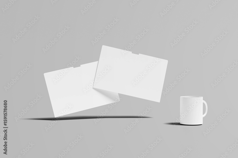 Aufkleber laptop computer, tablet pc and mobile phone mockup front view, digital devices screen template isola