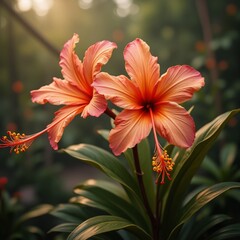 Fototapeta premium orange tiger lilies,Sri Lankan Flora Bloom