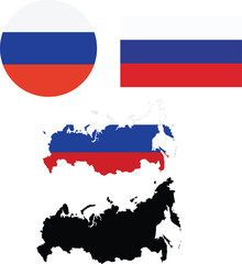 Russia, Russian flag, Map of Russia, Flag of Russia, national flag, Russian map, country map, political map, tricolor flag, white blue red flag, Russian Federation, Russian territory, Russian borders,