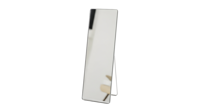 Modern standing rectangular mirror