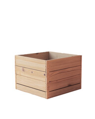 Wooden crate on a plain background for storage use (1)