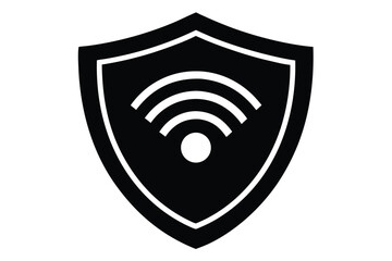 secure wifi vector icon