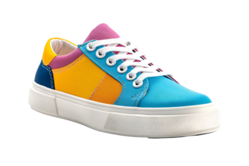 Colorful Sneakers Stylish Casual Footwear Trendy Design