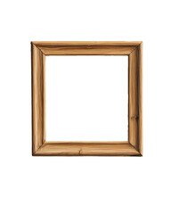 Wooden picture frame with empty space for art display