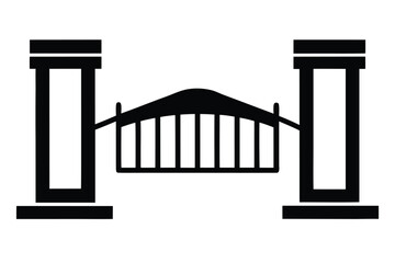 turnstile gate vector icon