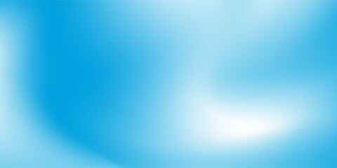 Beautiful clouds, abstract white and blue color gradient background. Vector mesh.