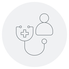Checkup icon, Routine Checkups Your First Line of Health Defense, Stay Ahead The Importance of Regular Health Checkups, vector