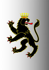 vector illustration of a lion