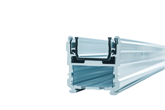 Aluminum profile cross section industrial design detail