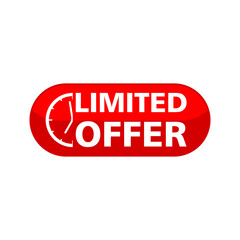 Limited offer icon isolated on transparent background