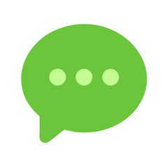 Modern Business Color Chat Bubble Icon