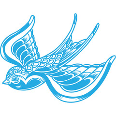 vector illustration of a bird