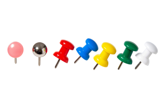 カラフルな画鋲　