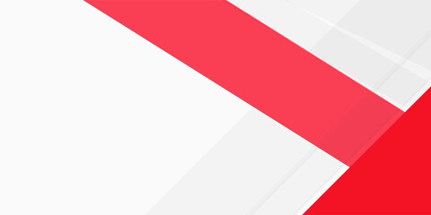 Abstract red and white background with geometric shape overlap layers. Modern banner template design with copy space for text. Suit for banner, cover, poster, web, corporate, brochure, card, flyer