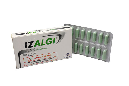 G&eacute;lules de m&eacute;dicaments Izalgi contre les fortes douleurs
