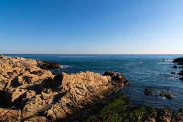 rocks and sea