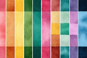 Colorful Watercolor Color Swatches