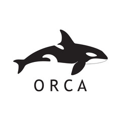 Orca Whale Representation for Modern Business Logo Design