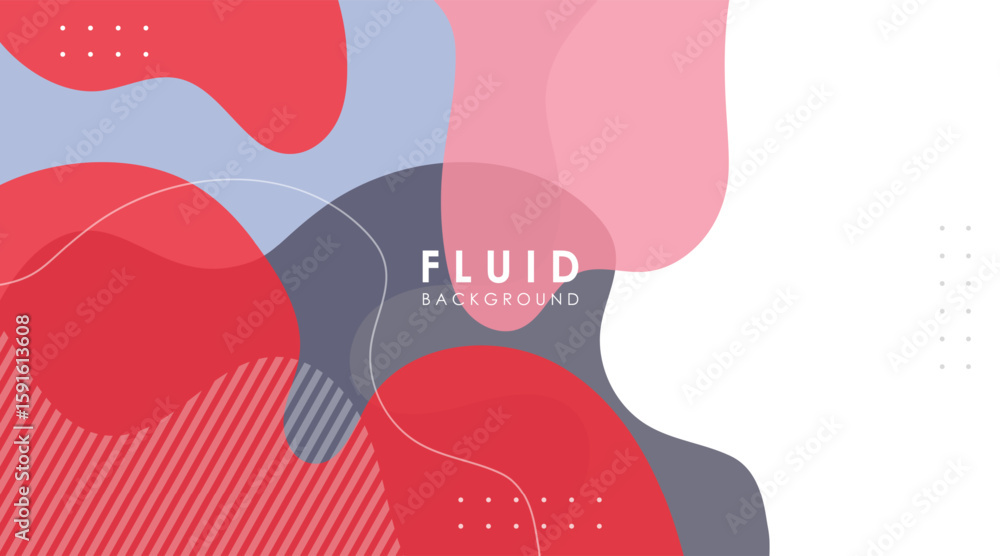 Fototapete abstract background gradient fluid shapes colorful vector design
