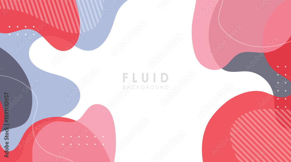 Poster abstract background gradient fluid shapes colorful vector design