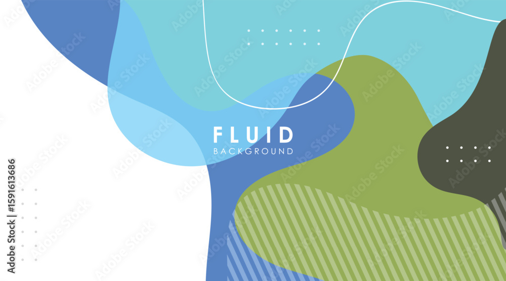 Fototapete abstract background gradient fluid shapes colorful vector design