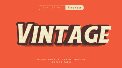 Retro Vintage Text Effect – 70s Style Typography Poster and Banner Design