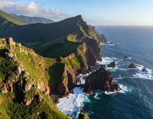 Rugged coastline vista