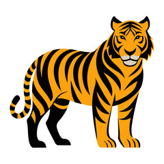 Obraz premium tiger vector illustration