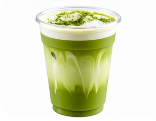 Iced matcha latte