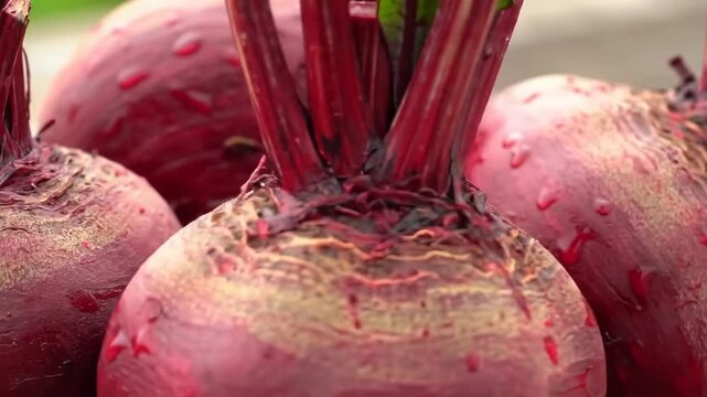 Close-up of fresh beets
