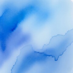 Obraz premium Abstract Blue Watercolor Wash Creates a Flowing Gradient Effect