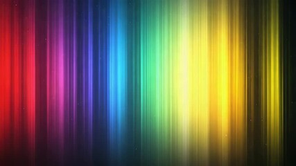 Colorful vertical light beams glowing brightly with vibrant dynamic abstract background featuring bright glowing particles and colorful beam gradients in red blue yellow and green hues - Powered by Adobe
