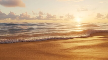 Obraz premium Sea waves rise and crest into soft beach line high resolution picture