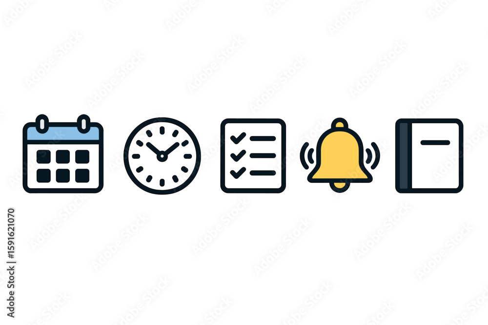 Poster time management tools for better productivity and organization in daily tasks