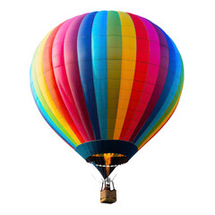 Fototapeta premium Colorful hot air balloon against black background (3)