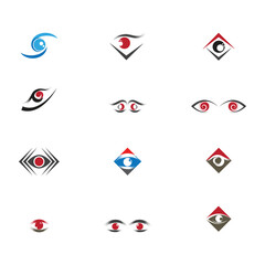 Branding Identity Corporate Eye Care vector logo design